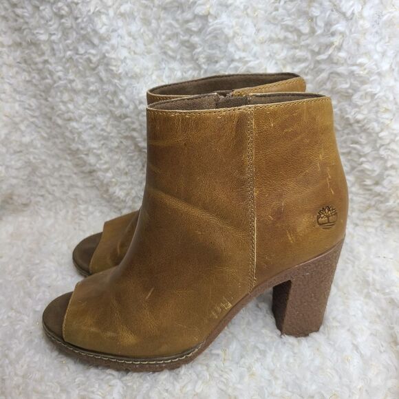 Timberland Women's Tillston Peep Toe Ankle Boots sz 7 - Picture 6 of 11